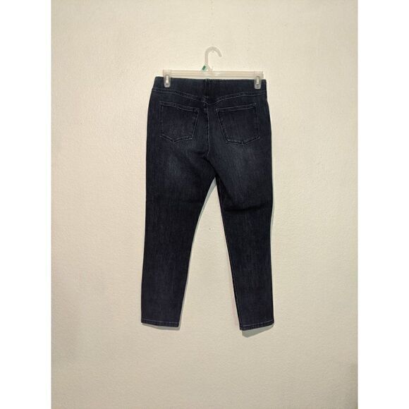 Womens Soft Surroundings Skinny Jeans Size PM Petite Pull On Size Medium 3CM92 - Picture 7 of 13
